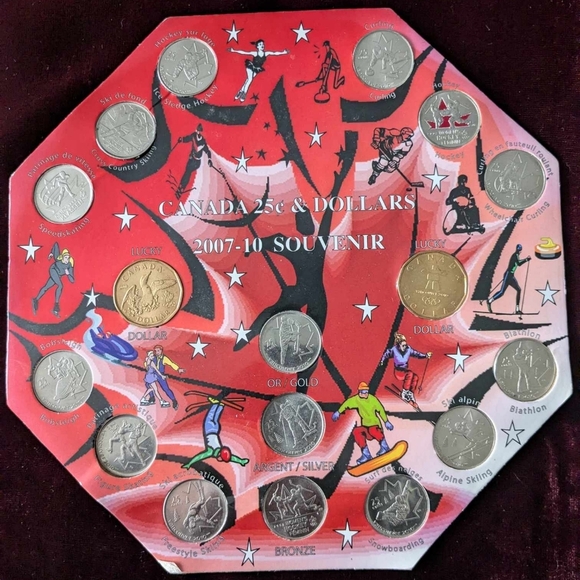 Canadian Olympic Commemorative Coin Set In Original Display - Picture 1 of 4